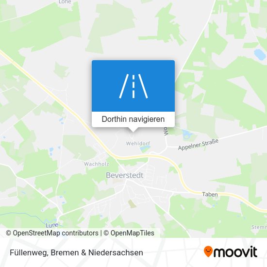 Füllenweg Karte