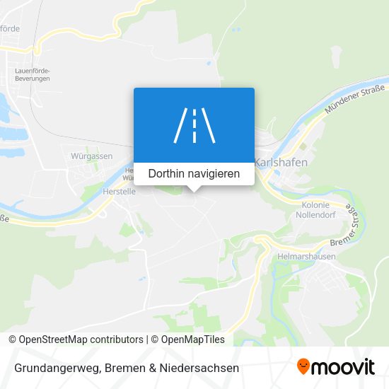 Grundangerweg Karte