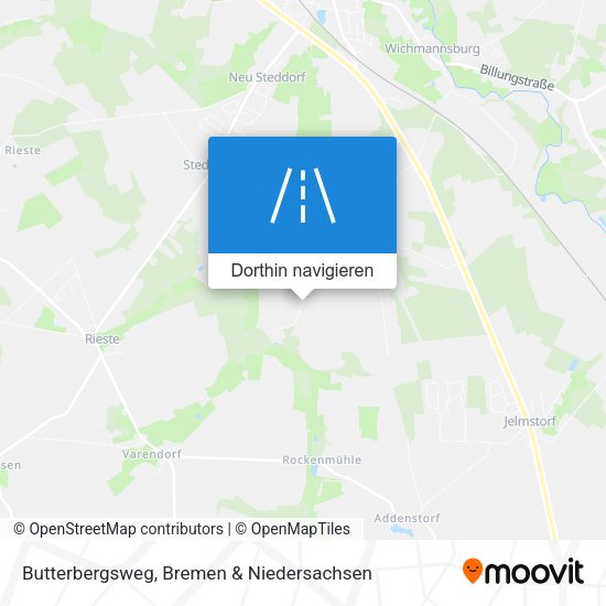 Butterbergsweg Karte