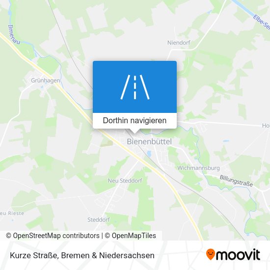 Kurze Straße Karte