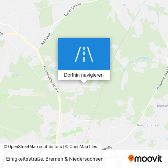 Einigkeitsstraße Karte
