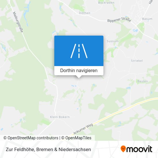 Zur Feldhöhe Karte