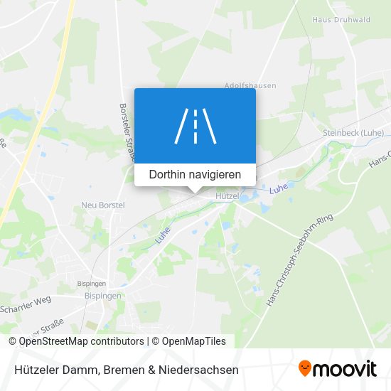 Hützeler Damm Karte