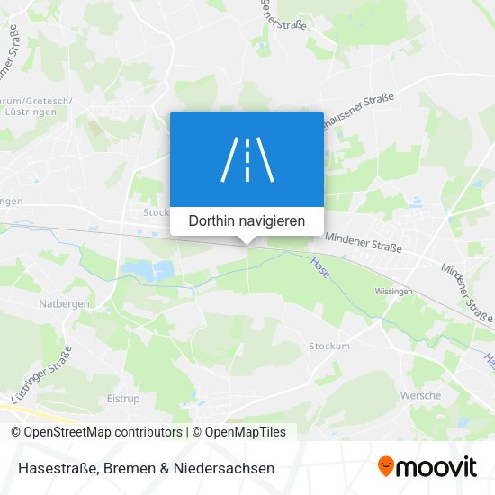 Hasestraße Karte