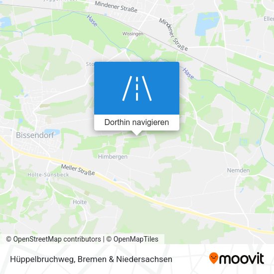 Hüppelbruchweg Karte