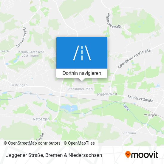 Jeggener Straße Karte
