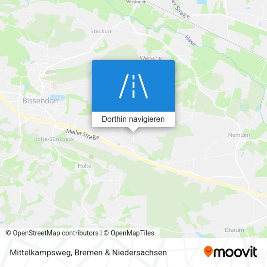 Mittelkampsweg Karte