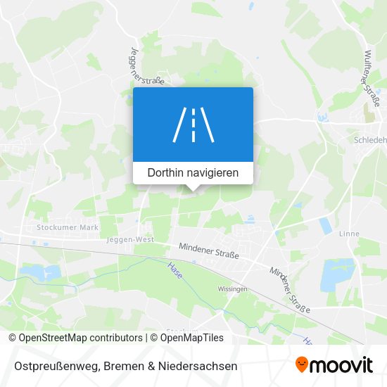 Ostpreußenweg Karte