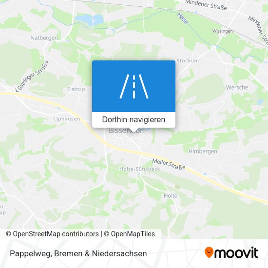 Pappelweg Karte
