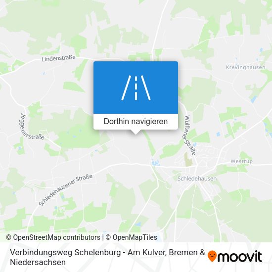 Verbindungsweg Schelenburg - Am Kulver Karte