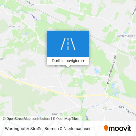 Warringhofer Straße Karte