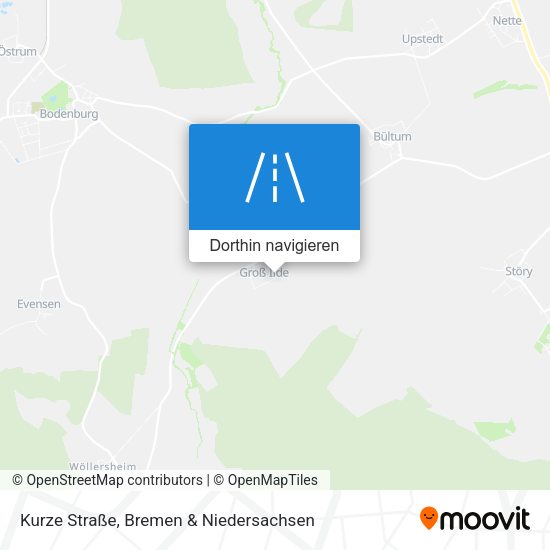 Kurze Straße Karte