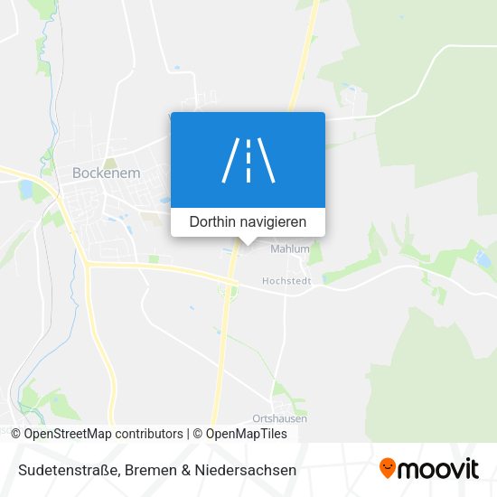 Sudetenstraße Karte