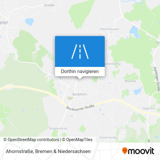 Ahornstraße Karte