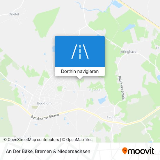 An Der Bäke Karte