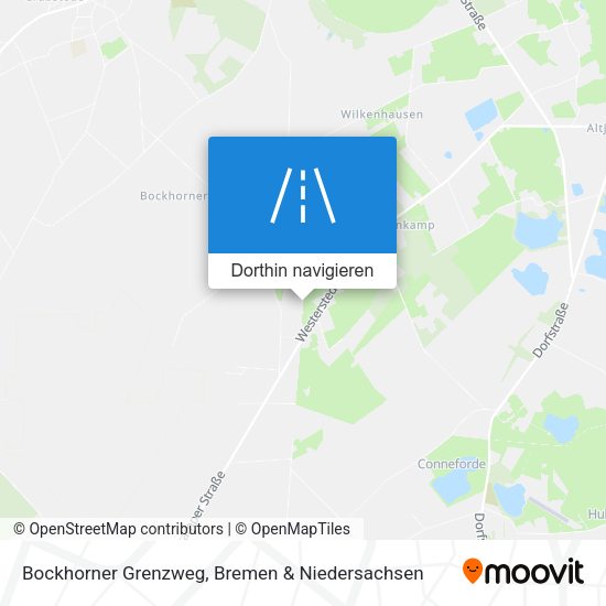 Bockhorner Grenzweg Karte