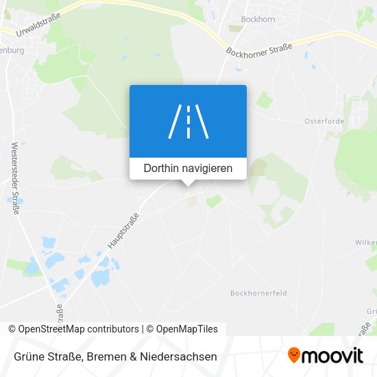 Grüne Straße Karte