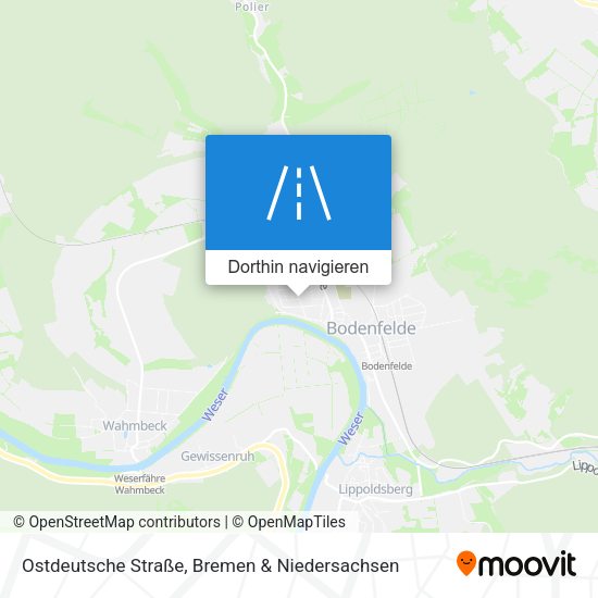 Ostdeutsche Straße Karte