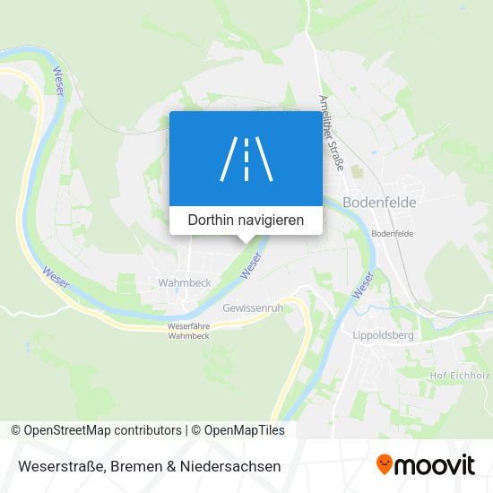 Weserstraße Karte