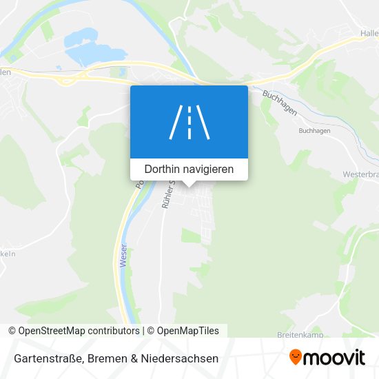 Gartenstraße Karte