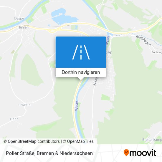Poller Straße Karte