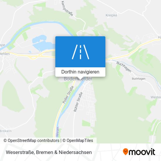 Weserstraße Karte