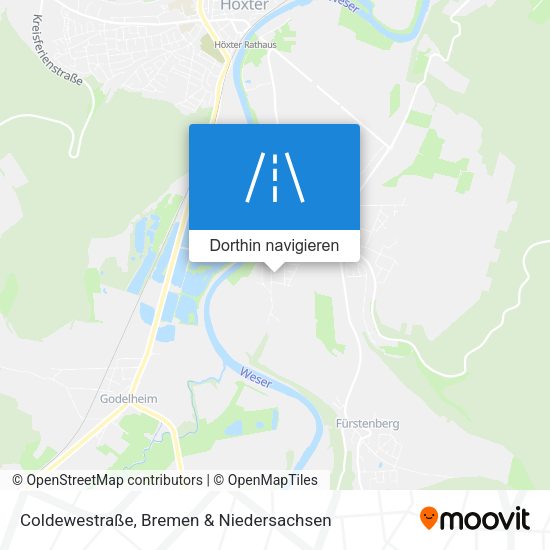 Coldewestraße Karte