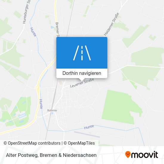 Alter Postweg Karte