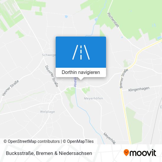 Bucksstraße Karte