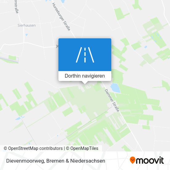 Dievenmoorweg Karte