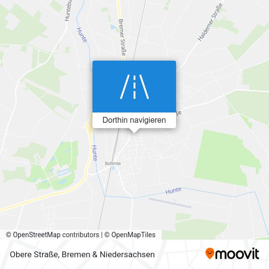 Obere Straße Karte