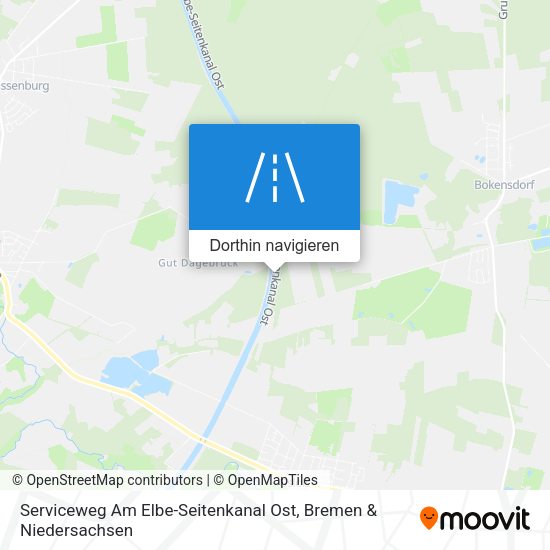 Serviceweg Am Elbe-Seitenkanal Ost Karte