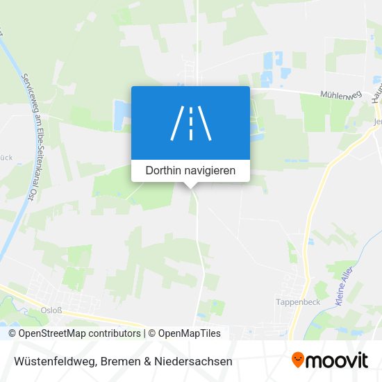 Wüstenfeldweg Karte