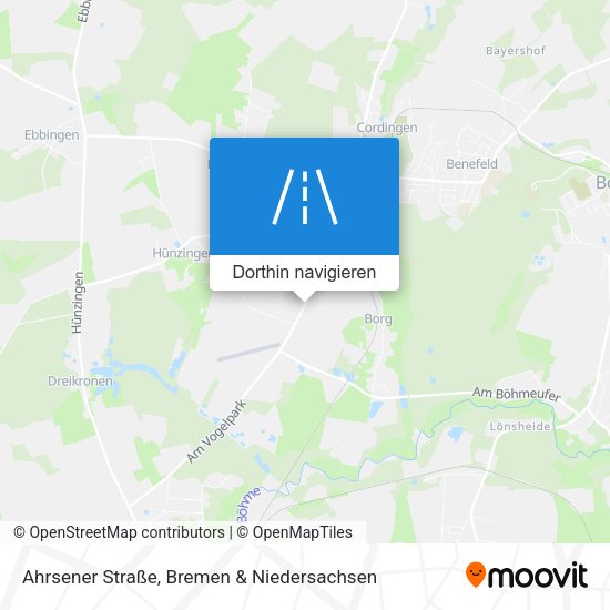 Ahrsener Straße Karte