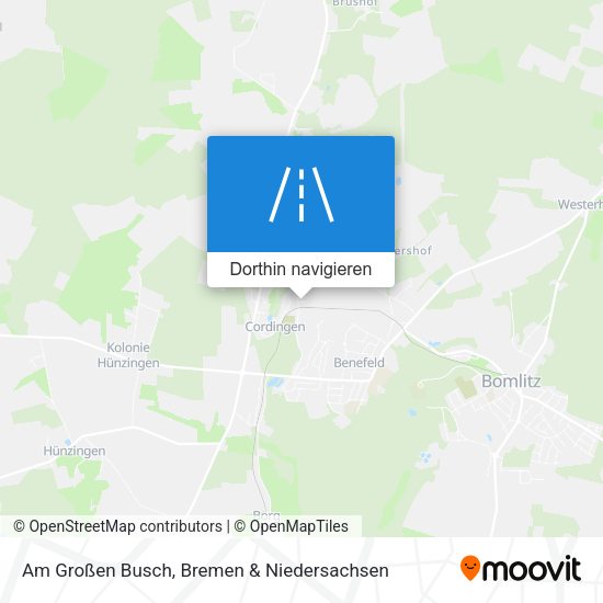 Am Großen Busch Karte