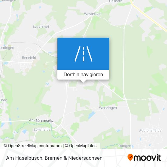 Am Haselbusch Karte