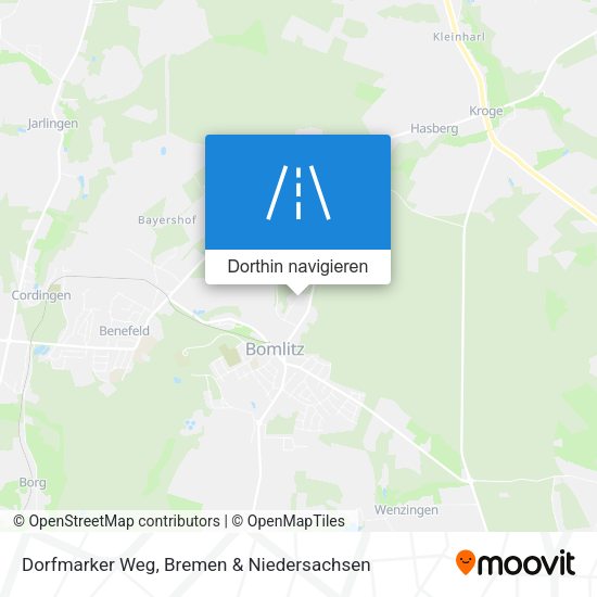 Dorfmarker Weg Karte
