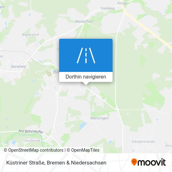 Küstriner Straße Karte