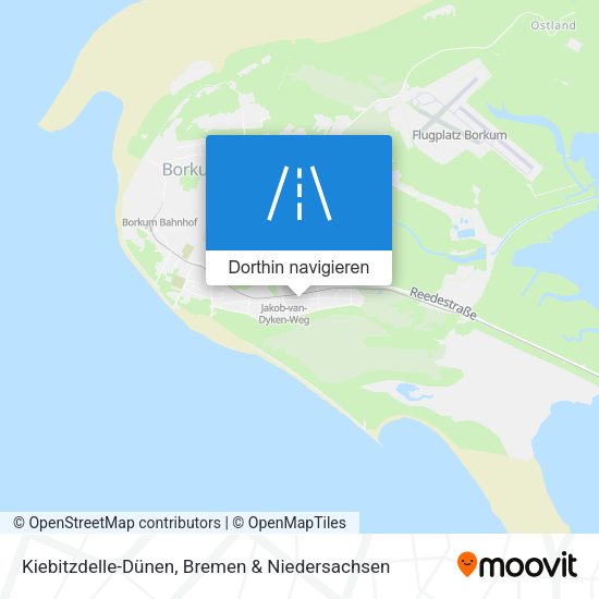 Kiebitzdelle-Dünen Karte