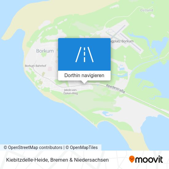 Kiebitzdelle-Heide Karte
