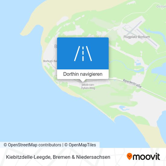 Kiebitzdelle-Leegde Karte