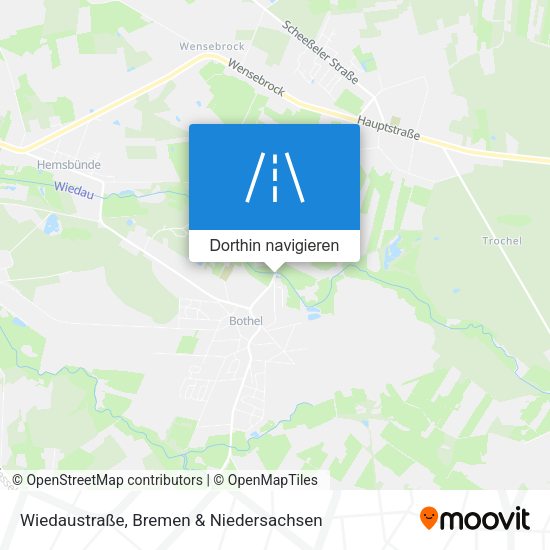 Wiedaustraße Karte
