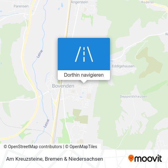 Am Kreuzsteine Karte