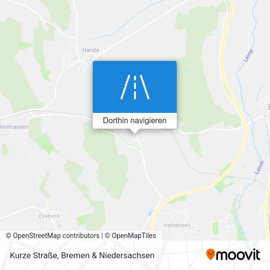 Kurze Straße Karte