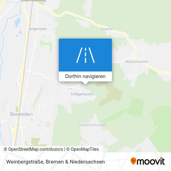 Weinbergstraße Karte