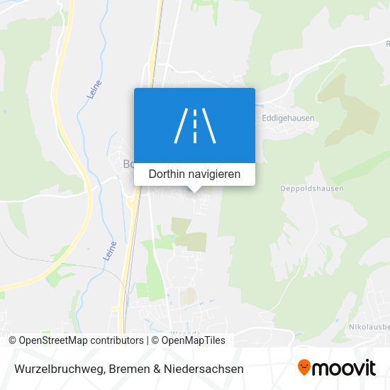 Wurzelbruchweg Karte
