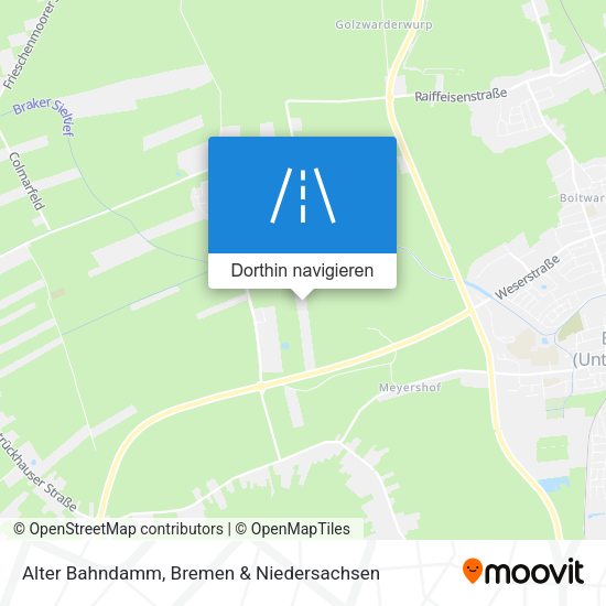 Alter Bahndamm Karte