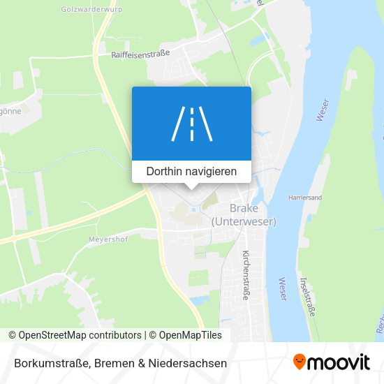Borkumstraße Karte