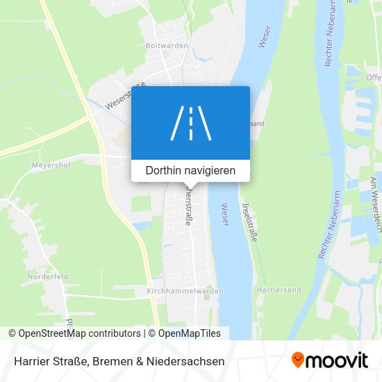 Harrier Straße Karte