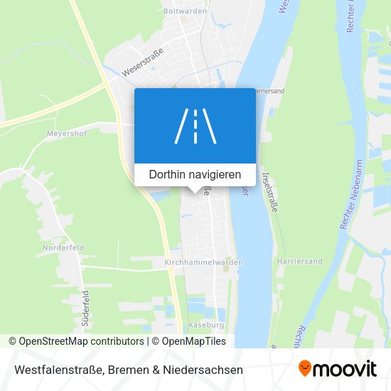 Westfalenstraße Karte